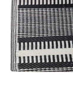 Tapete De Exterior Creme E Preto 160 X 230 Cm Mansa