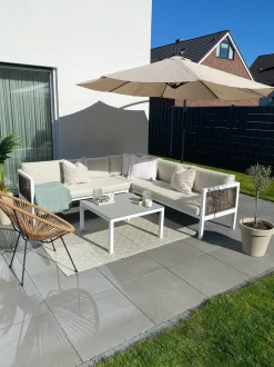 Tapete De Exterior Creme 120 X 180 Cm Ajmer