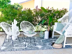 Tapete De Exterior Preto 120 X 180 Cm Kota