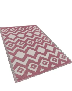 Tapete De Exterior Rosa 120 X 180 Cm Dewas