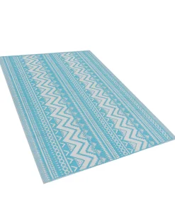 Tapete De Exterior Turquesa 120 X 180 Cm Nagpur