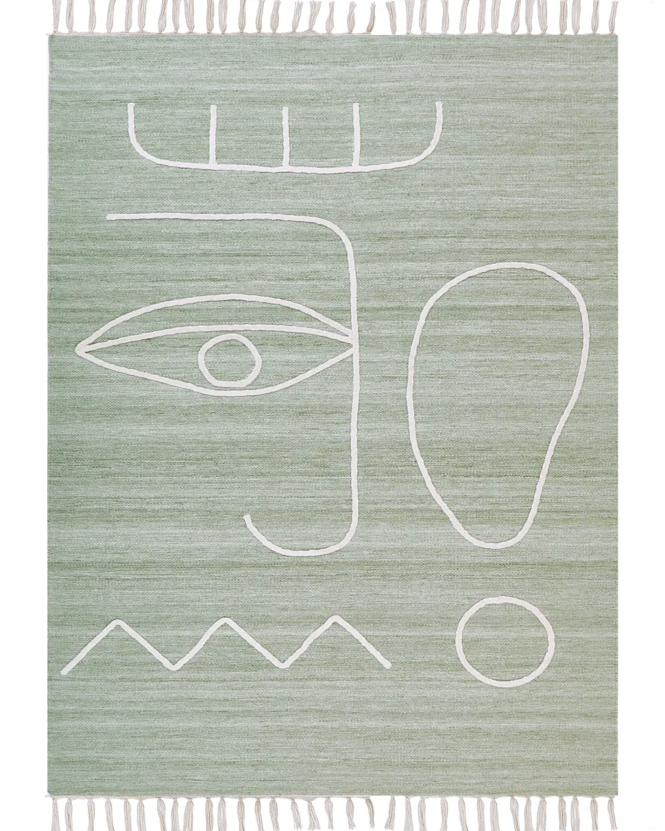 Tapete De Exterior Verde Claro 140 X 200 Cm Yavu