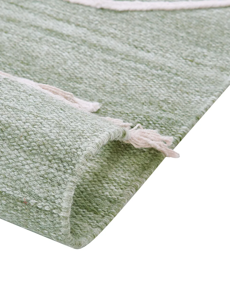 Tapete De Exterior Verde Claro 140 X 200 Cm Yavu
