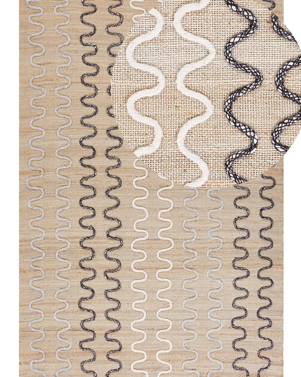 Tapete De Juta Creme 160 X 230 Cm Sogut