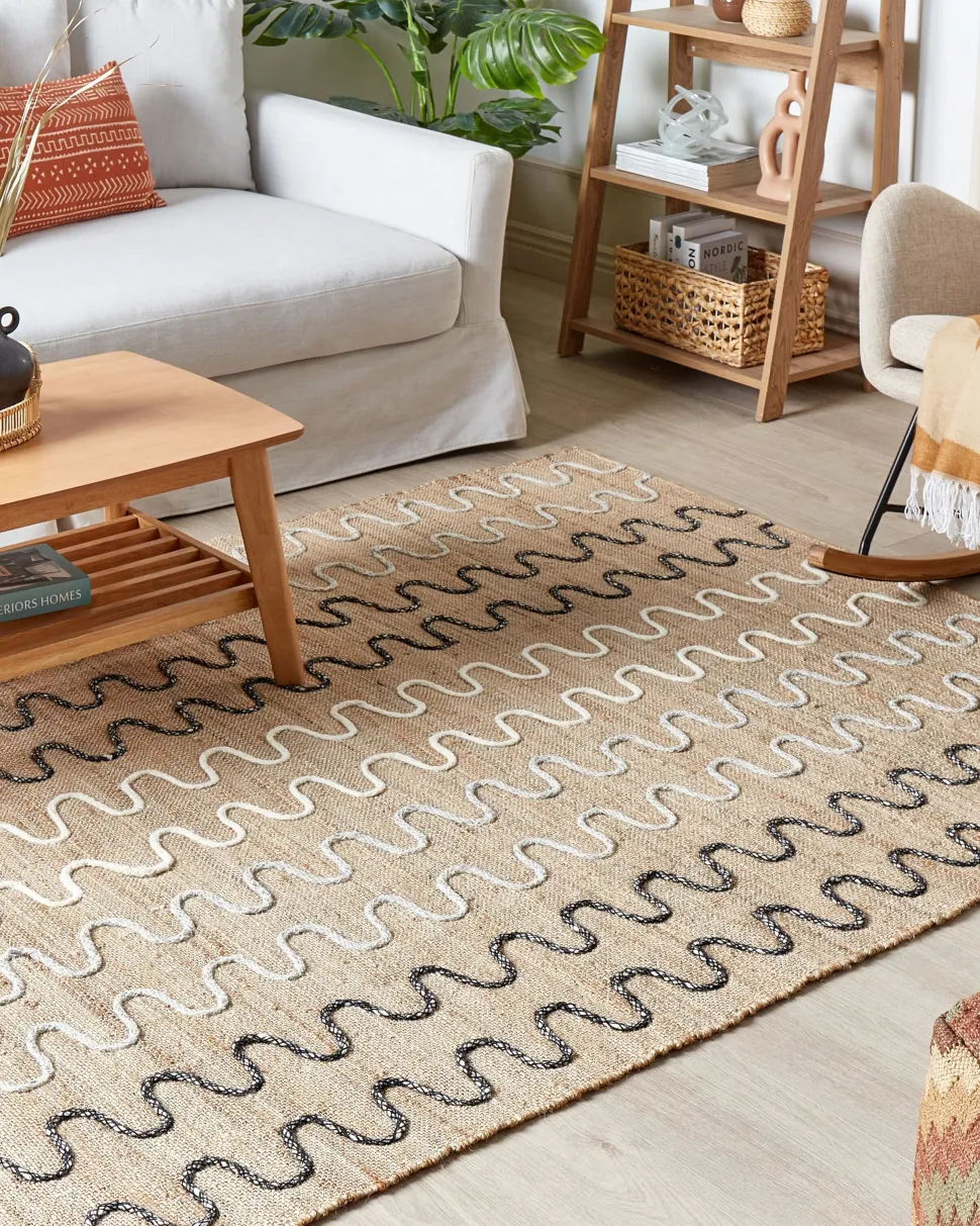 Tapete De Juta Creme 160 X 230 Cm Sogut