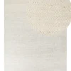 Tapete De Juta Creme Claro E Castanho 160 X 230 Cm Lunia