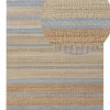 Tapete De Juta Creme E Azul Claro 160 X 230 Cm Talpur