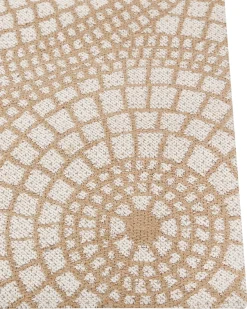 Tapete De Juta Creme E Branca 160 X 230 Cm Ariba