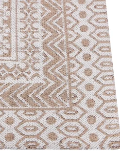 Tapete De Juta Creme E Branco 160 X 230 Cm Baglar