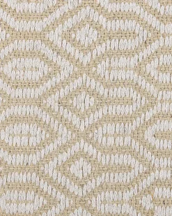 Tapete De Juta E Algodao Creme 140 X 200 Cm Pozanti