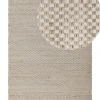 Tapete De Juta E Algodao Creme 140 X 200 Cm Zerdali