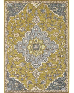 Tapete De La Amarelo E Azul 160 X 230 Cm Mucur