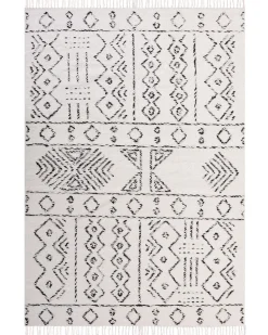 Tapete De La Branco E Preto 160 X 230 Cm Alkent