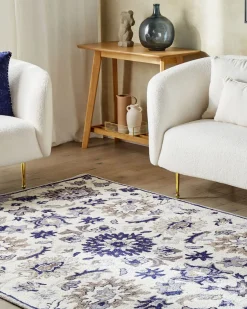 Tapete De La Creme E Azul 160 X 230 Cm Kumru