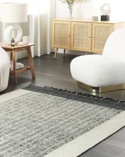 Tapete De La Preta E Branca 160 X 230 Cm Ketenli