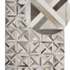 Tapete De Pele Genuina Castanha E Creme 140 X 200 Cm Taytan