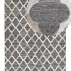 Tapete De Pele Genuina Cinzenta E Creme 160 X 230 Cm Rolunay