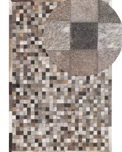 Tapete De Pele Genuina Multicolor 160 X 230 Cm Armutlu