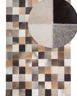 Tapete De Pele Genuina Multicolor 200 X 300 Cm Soke