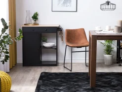 Tapete De Pele Genuina Preta 160 X 230 Cm Belevi