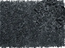 Tapete De Pele Genuina Preta 160 X 230 Cm Mut