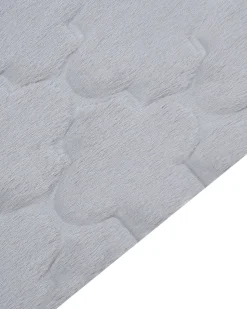 Tapete De Pele Sintetica De Coelho Cinzenta 160 X 230 Cm Gharo