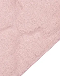 Tapete De Pele Sintetica De Coelho Rosa 160 X 230 Cm Gharo