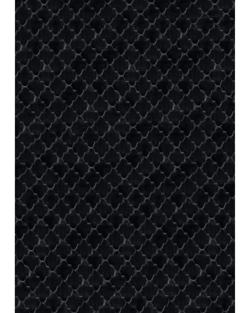 Tapete De Pele Sintetica De Coelho Preta 160 X 230 Cm Gharo