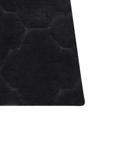 Tapete De Pele Sintetica De Coelho Preta 160 X 230 Cm Gharo
