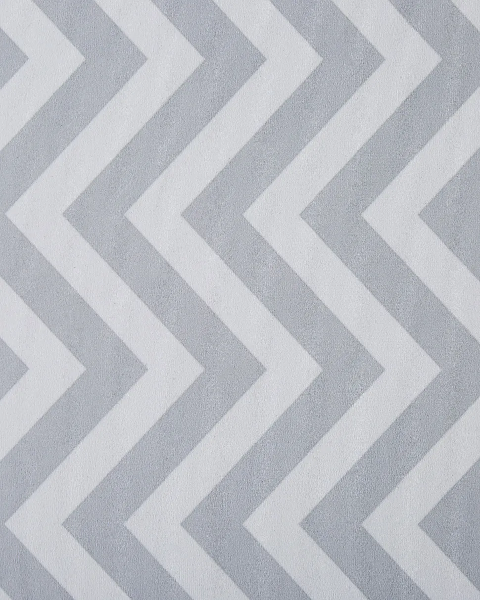 Tapete De Poliester Branco E Cinzento 80 X 300 Cm Saikheda