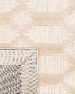 Tapete De Viscose Creme 160 X 230 Cm Cizre