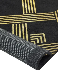 Tapete De Viscose Preto 160 X 230 Cm Vekse