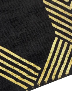 Tapete De Viscose Preto 160 X 230 Cm Vekse