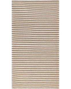 Tapete Em Algodao Branco E Castanho 80 X 150 Cm Sofulu