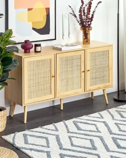 Tapete Em Algodao Branco E Azul 160 X 230 Cm Menderes