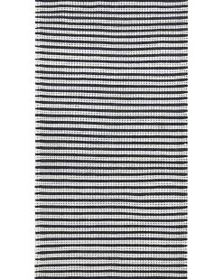 Tapete Em Algodao Branco E Azul 80 X 150 Cm Sofulu