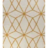 Tapete Em Algodao Branco E Amarelo 160 X 230 Cm Marand