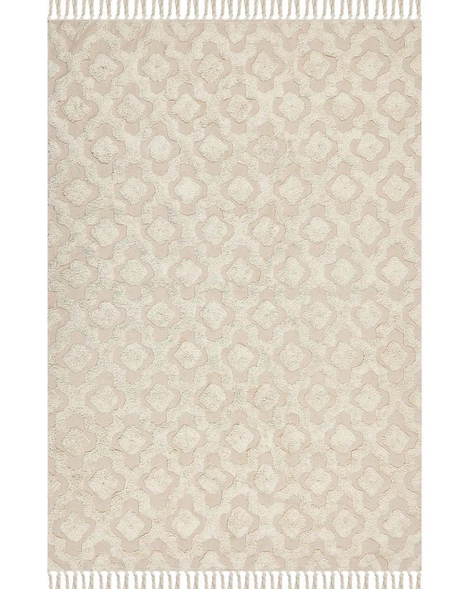 Tapete Em Algodao Creme 160 X 230 Cm Aksaray