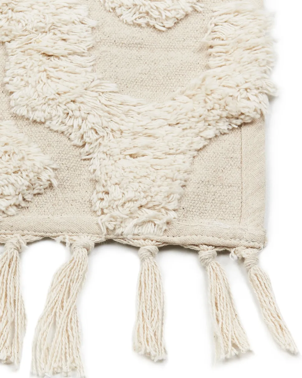 Tapete Em Algodao Creme 160 X 230 Cm Aksaray