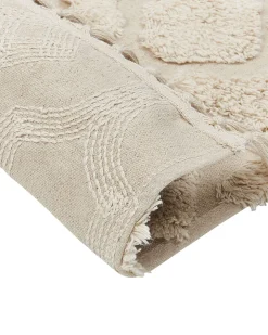 Tapete Em Algodao Creme 160 X 230 Cm Aksaray