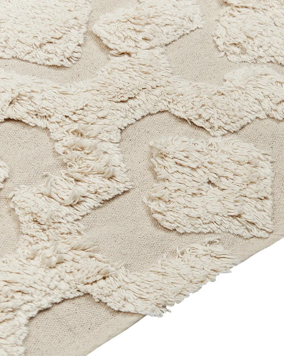 Tapete Em Algodao Creme 160 X 230 Cm Aksaray