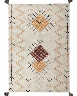 Tapete Em Algodao Creme 160 X 230 Cm Bolay