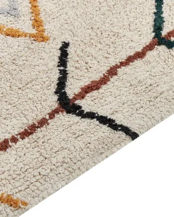 Tapete Em Algodao Creme 160 X 230 Cm Bolay