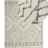 Tapete Em Algodao Creme E Preto 160 X 230 Zeyne