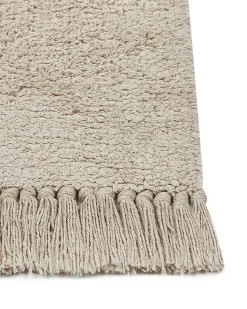 Tapete Em Algodao Creme E Preto 160 X 230 Cm Nuru