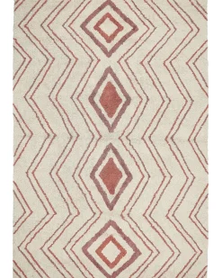 Tapete Em Algodao Creme E Rosa 160 X 230 Cm Kastamonu