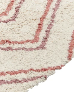 Tapete Em Algodao Creme E Rosa 160 X 230 Cm Kastamonu