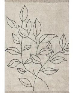 Tapete Em Algodao Creme E Preto 160 X 230 Cm Sazli