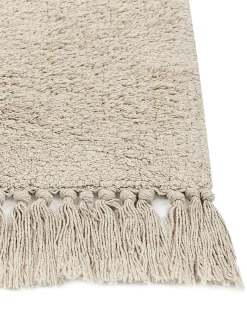 Tapete Em Algodao Creme E Preto 160 X 230 Cm Sazli