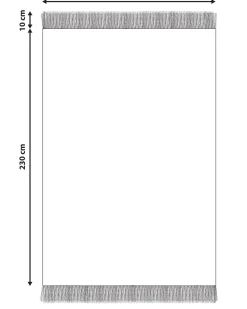 Tapete Em Algodao Creme E Preto 160 X 230 Cm Bozkir